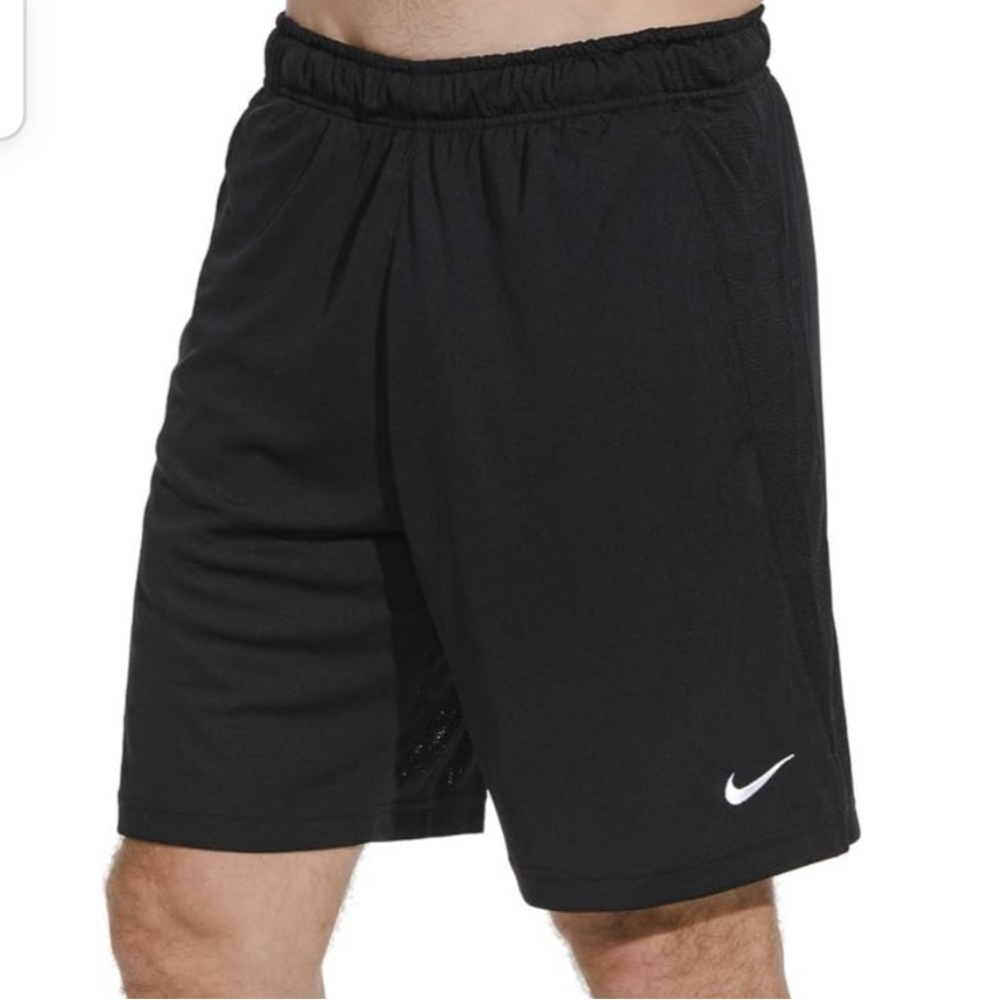 Men’s Nike Shorts Black Athletic Shorts Drawstring Waist, Lined, Pockets Large